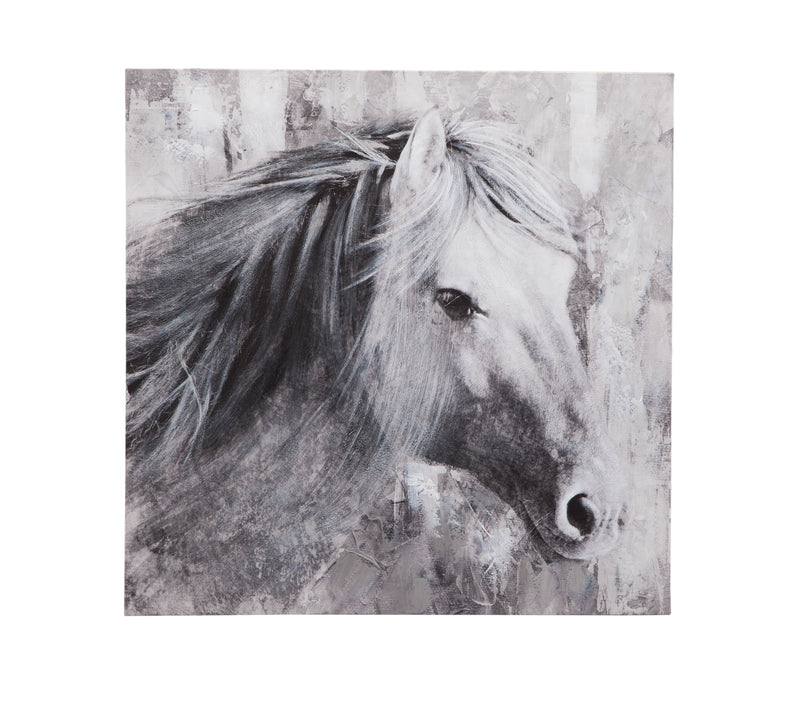 Meg Canvas Art - Dark Gray