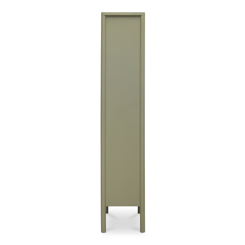 Hannah - Tall Display Cabinet - Green