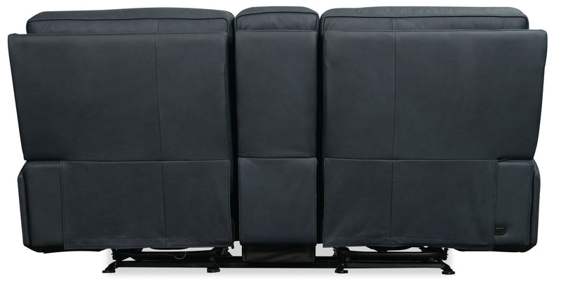 Riverton - Power Gliding Console Loveseat With Power Headrest And Lumbar - Black