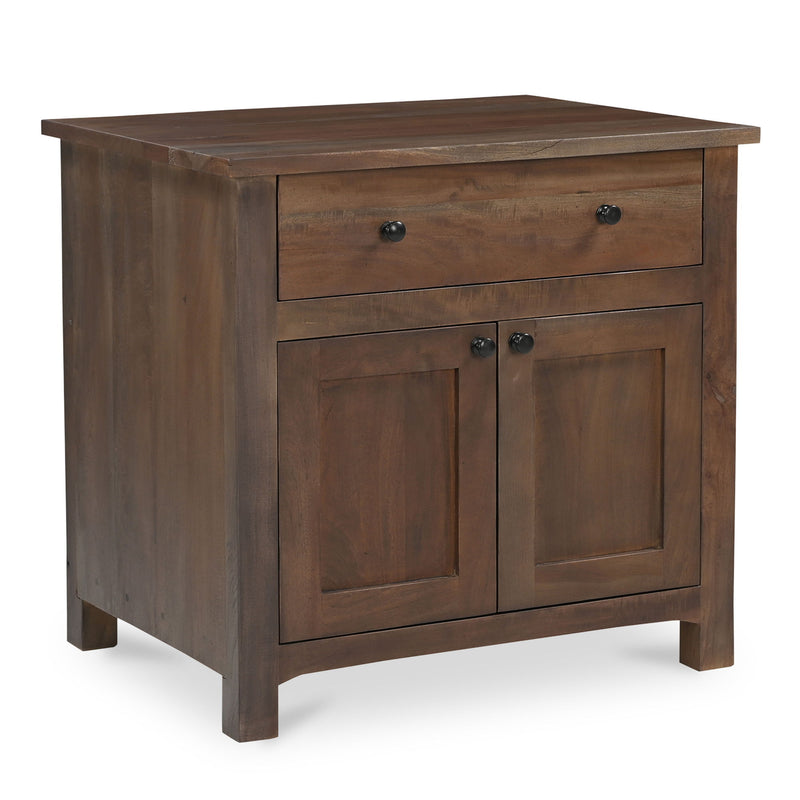 Gene - Charging Nightstand - Dark Brown