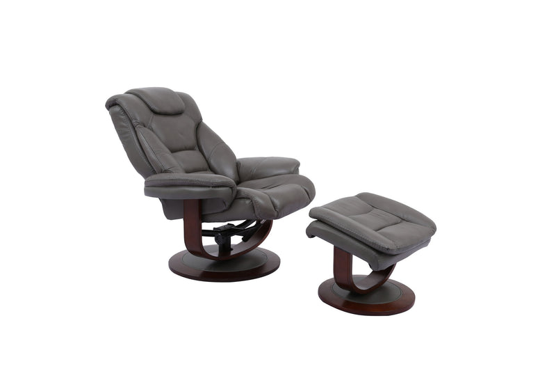 Monarch - Manual Reclining Swivel Chair and Ottoman