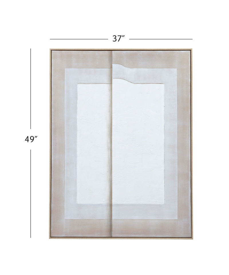 Fold II Canvas Art - Natural