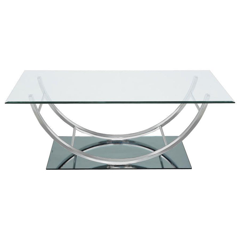 Danville - Rectangular U-Shaped Glass Top Table