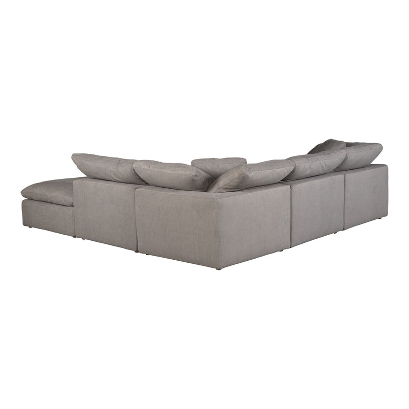 Terra - Livesmart Fabric Condo Dream Modular Sectional - Light Gray