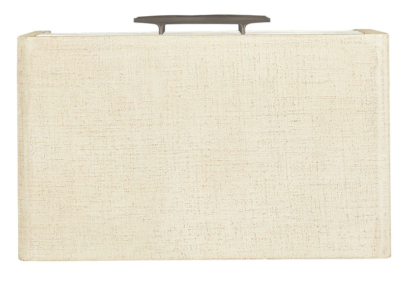 Cascade - 3-Drawer Nightstand - Beige / White