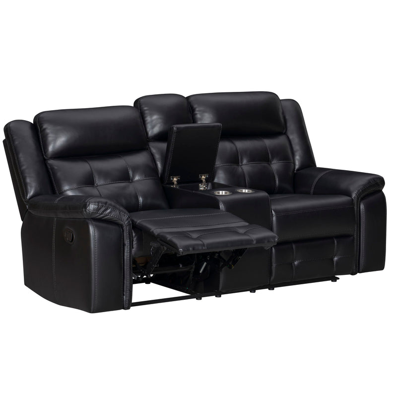 Clayton - Manual Reclining Console Loveseat - Phantom