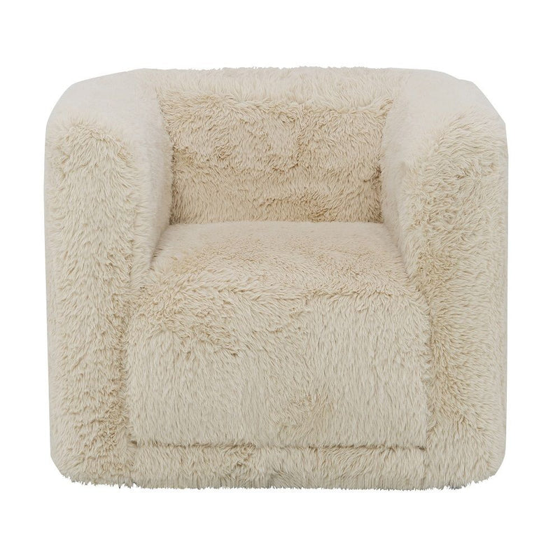 Upendo - Chair With Swivel - Beige Linen