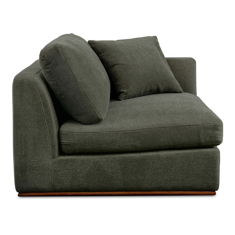 Rue - Right Arm Facing Chair - Deep Green