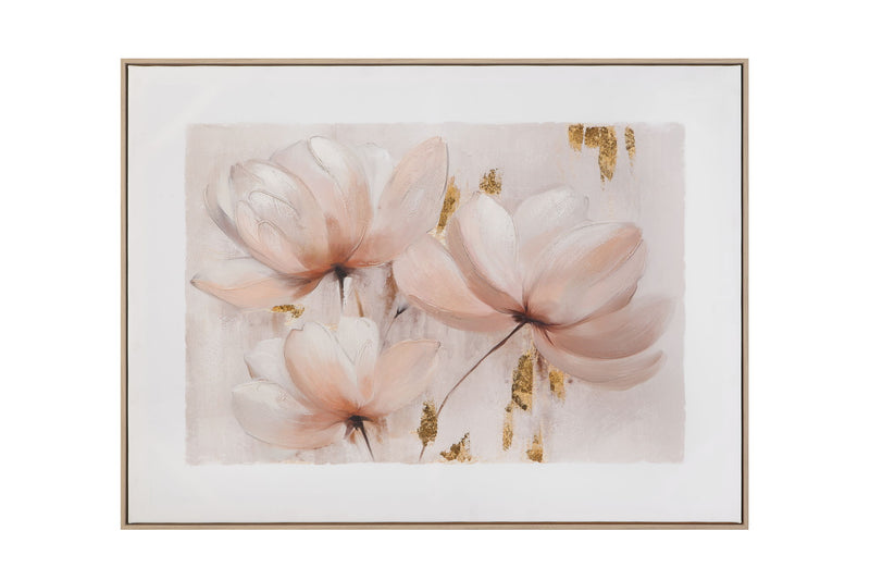 Blush Magnolia I Framed Canvas - Pink