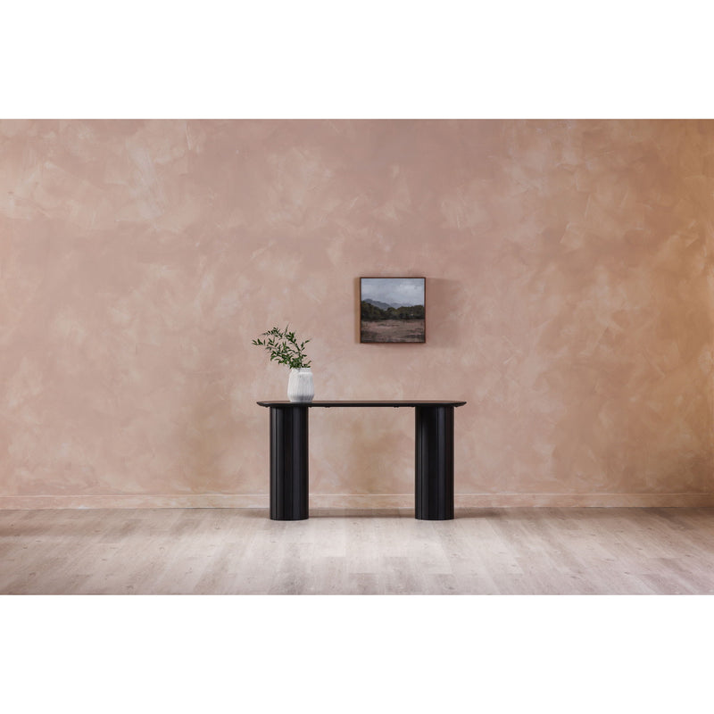 Povera - Acacia Wood Console Table - Black