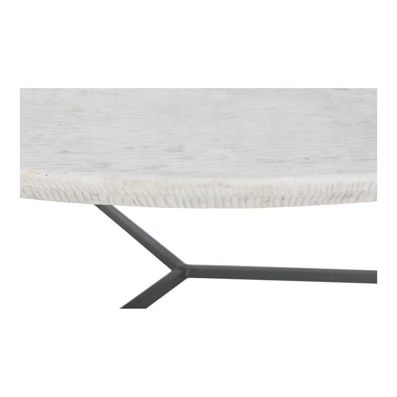 Chloe - Marble Coffee Table - White