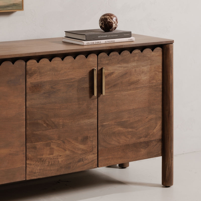 Wiley - 4 Door Sideboard - Vintage Brown