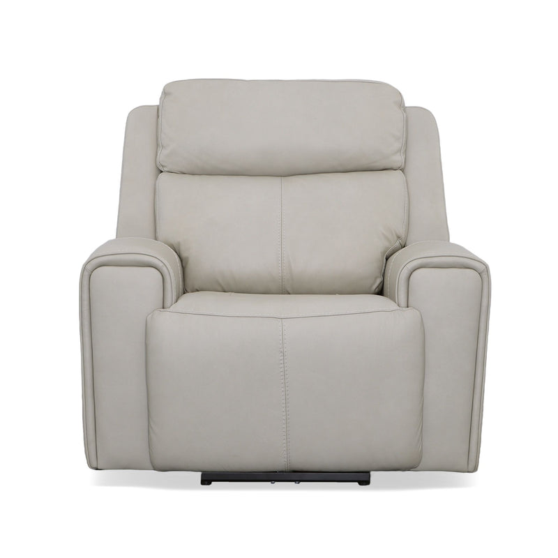 Barnett - Power Recliner With Power Headrest & Lumbar - Timber