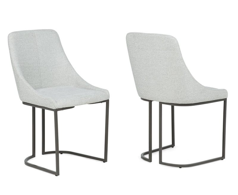 Verano - Dining Chair (Set of 2) - Dove / Black