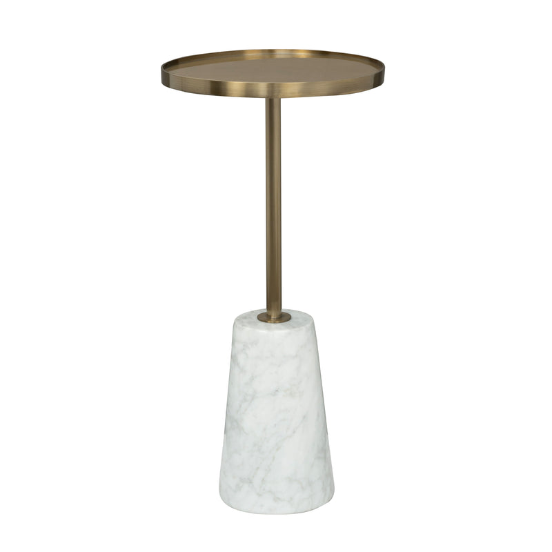 Hamilton - Accent Table - Gold / White