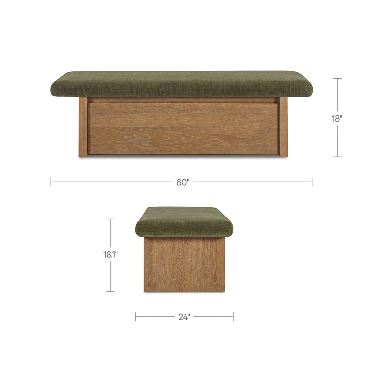 Gemma - Storage Bench - Dark Green