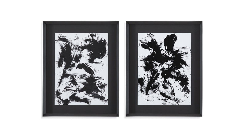 Expressive Abstract I Framed Print - Black