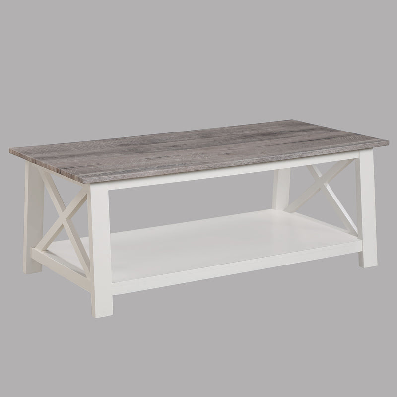 Thelma - 3 Piece Cocktail Set - White / Light Brown