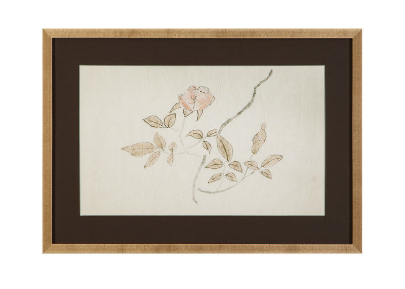 Delicate Rose I Framed Print - Cream