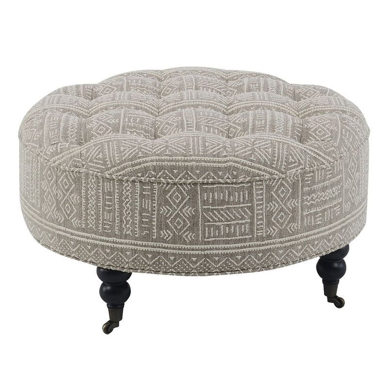 Upendo - Ottoman With Caster - Pattern Fabric