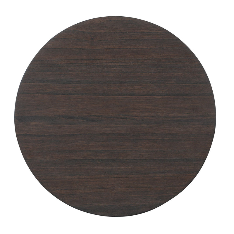 Commerce And Market - Round Side Table - Dark Brown