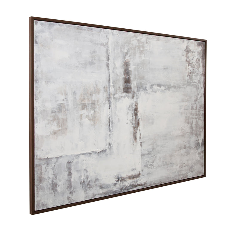 Triad Framed Canvas - Gray