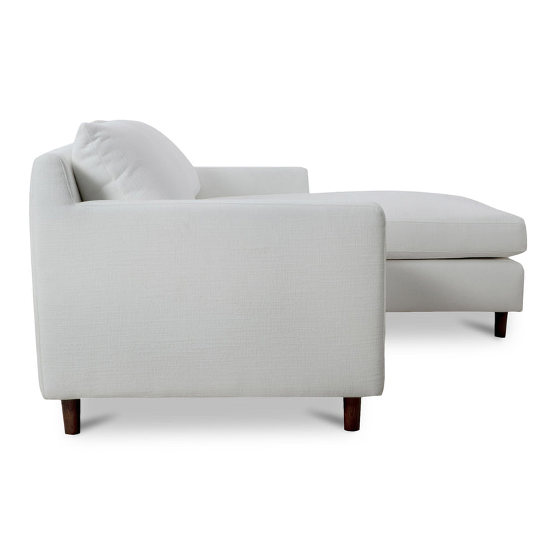 Hutton - Right Sectional - White