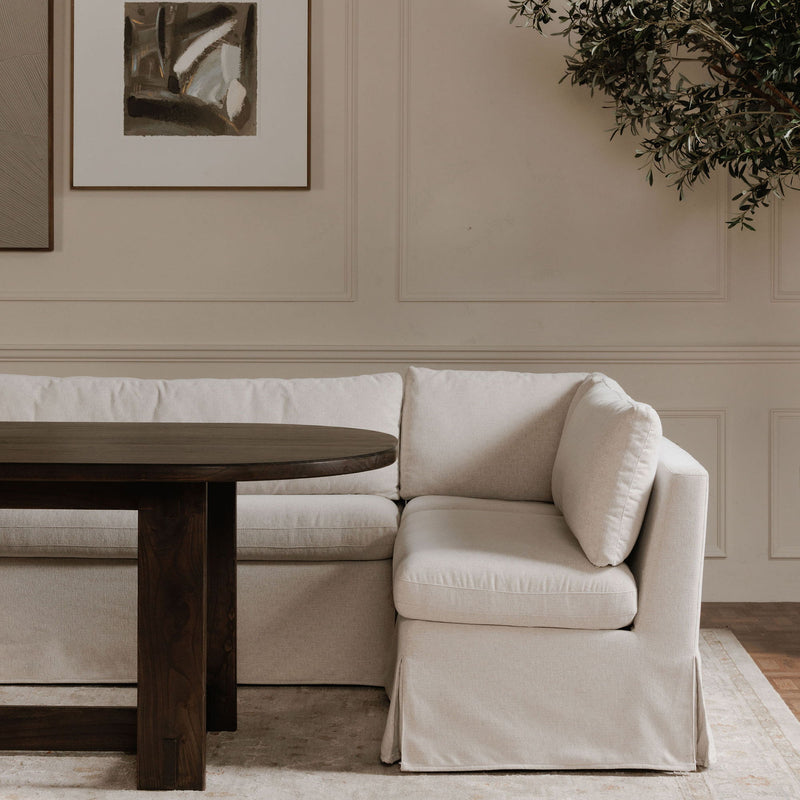 Fable - Slipcover Dining Corner Chair - Beige