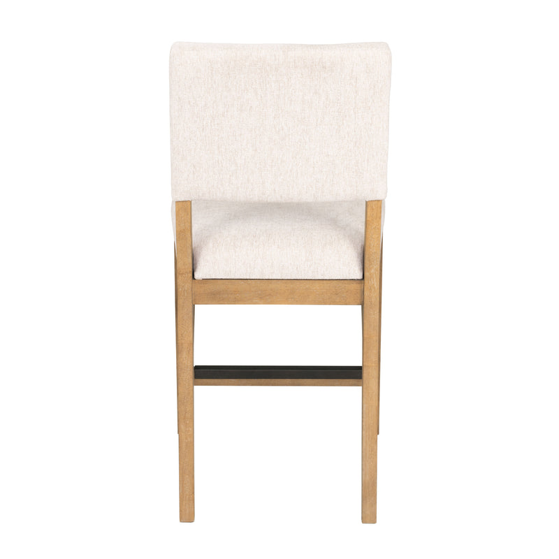 Millwork - Counter Chair (Set of 2) - White / Light Brown