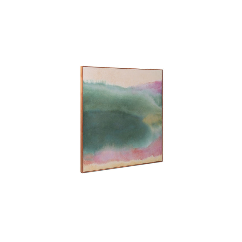 Lotus - Framed Painting - Multicolor